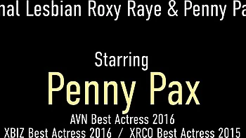 Watch temperament Roxy Raye and Penny Pax's scene