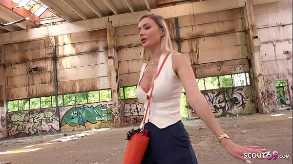 GERMAN SCOUT - TALL WOMAN VERENA MAXIMA SEDUCE TO OUTDOOR FUCK AT MODEL JOB