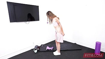 Salacious Daisy Fox at small tits trailer