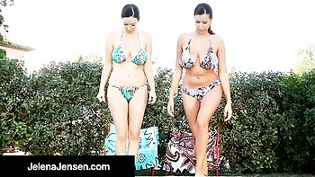 Indescribable Jelena and Sensual's outdoor scene