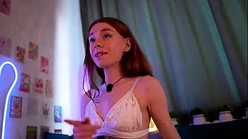 Close up teen foot worship