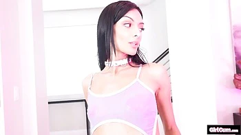 GirlCum featuring Laynee James's doggystyle clip