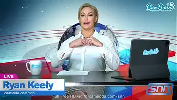 Camsoda - Big Tits MILF Ryan Keely Has Strong Orgasm While Reading The News