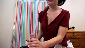 Lovely Amateur teen brunette masturbating outdoor