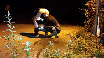 Horny Milf Gives Passionate Rimjob On A Public