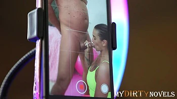 Married couple having sex after stretching by MyDirtyNovels: Blowjob, Cowgirl  Hardcore Porn