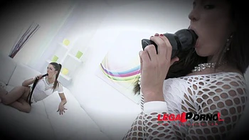 Susan Ayn & Nataly Gold double anal & double pussy with 3 guys