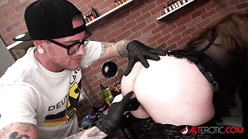 Sascha Ink's being tattooed xxx by AltErotic