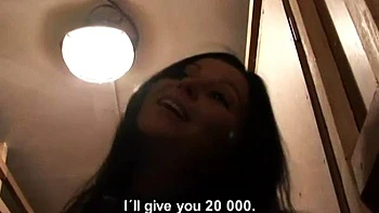 Busty kristyna swallows for money: Blowjob, Cowgirl  Big Tits Porn