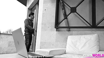 Cuck Boyfriend DP’s Baby Kxtten with Angry Neighbor at Air BnB GP2438