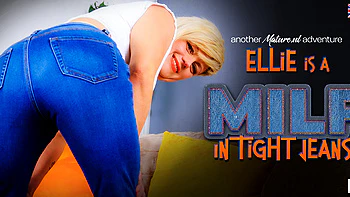 British Milf Ellie Is Home Alone And Horny As Hell, So She Starts Playing With Her Shaved Pussy