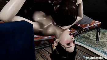 3D BBW Hot Asian MILF Cheating with BBC