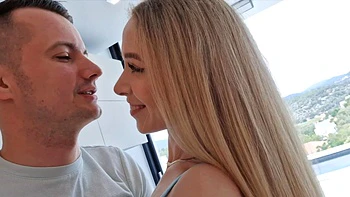 Nata Ocean has sex at the kitchen with her boyfriend