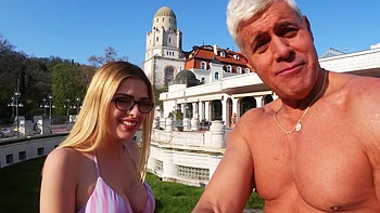 Blonde couple Mina Von D and Porno Dan enjoy passionate moments together