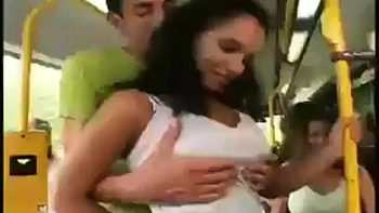 Sex in a moving Bus: Cowgirl, Missonary  Big Tits Porn