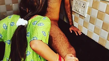 Hot Indian Bhabhi In Nighty Fucked By Devar In Kitchen