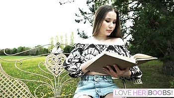 Cute Dean and Amalia's boob worship smut