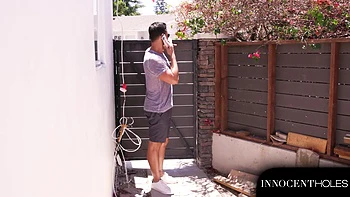 Home Alone 18 Y.O Teen Paris White Sucks and Fucks Her Well Hung