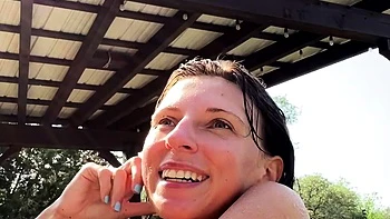 Chubby Brunette Big Boobs Dildo Masturbation