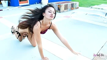 Angel's small tits video by Lez Mates