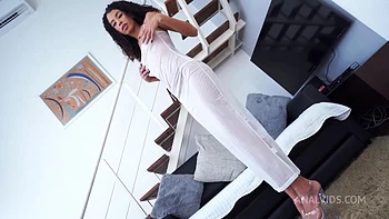 1.90m Tall And Very Slim Asian-Brazilian, Ob Honey Fucked By