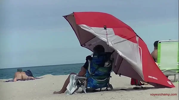 Exhibitionist Wife 491 Pt1 - Hubby Films MILF Heather Sunbathing On The Nude Beach From The Voyeurs POV!  They Just Jerk Off And Cum Next To Her!!!