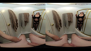 Stepmom Gives Stepson A Blowjob In The Bathroom