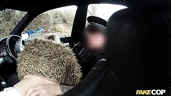 Fake cop with a big cock fucked a curvy girlfriend Busty Blonde