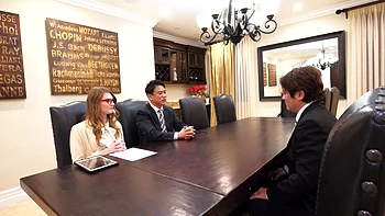 Ashley Lane Threesome Of Contract Conclusion Fuck And Creampie