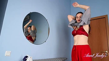 Lada Does Her Ironing And Fucks Her Hairy Pussy