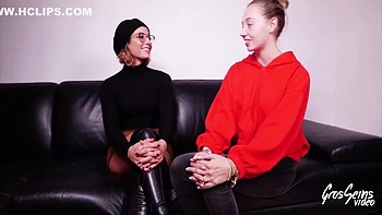 Queen, A Luscious Blonde, Is Savagely Fucked - Queen Hailey And Lea Pam