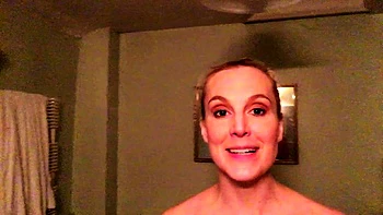 Amateur redhead milf sucking and foot job scene