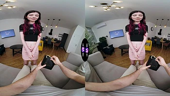 Hot brunette teen Luna Lynx rides cock in stunning hd vr