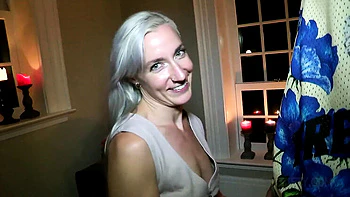 Blonde MILF Amateur Slut Gets Hardcore Creampie From Massive Cock