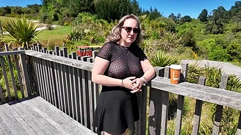 Heidi Blaze Hot MILF Sucks Cock in Woods Outdoor Blowjob