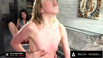 Two Hot Honeys Tag-team Hung Guy For Super Hot Atm 3-some