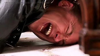 Brunette MILF in Leather Bondage - Rough BDSM Domination & Foot Worship