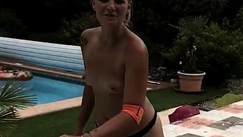 Big tit blonde amateur MILF seduced by a taxi