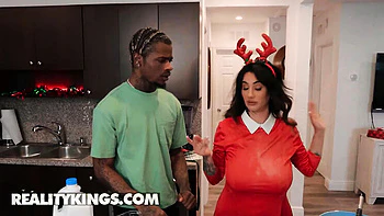 Step Mom Arabelle Raphael and Step Daughter Valerica Steele Share a Huge Cock in Wild Threesome - Reality Kings