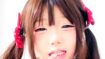 Great close up in japanese teen blowjob pov