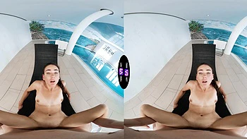 A glamorous model Vixi Rafi skillfully rides a cock in pov