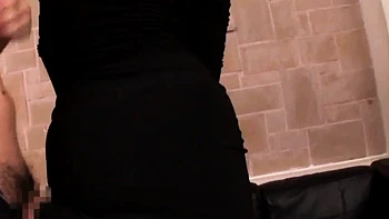 Beautiful Japanese MILF Fucked In A Black Dress