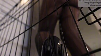 Mistress Julia Part 2: Useless Slave Locked in Cage for Humiliation & Ass Worship - Ruined Orgasm Femdom