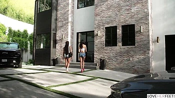 Love Her Feet featuring Kira Noir and Eliza Ibarra's fetish smut