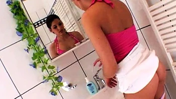 Close Up Transgender Cumshot