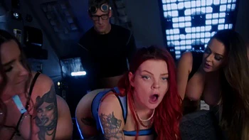 Four girls are not enough for a group of horny guys