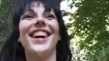 Sex in forest, european: Blowjob, Doggy  Big Tits Porn
