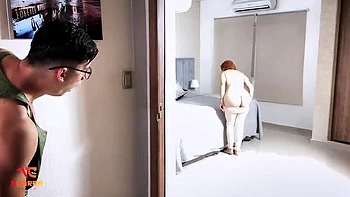 Busty Colombian StepMom Andrea Castro Takes Virgin StepSon's Cock - Rough Hardcore Sex & Big Tits Riding