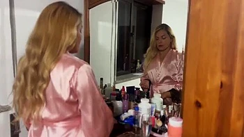 Annajones the Blonde MILF in Lingerie Gets Ready for a BBC Date - Cucky Solo