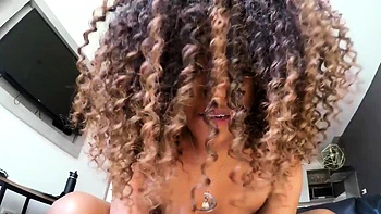 Shy Black Latina Teen Takes BWC Deep   Gets Creampied